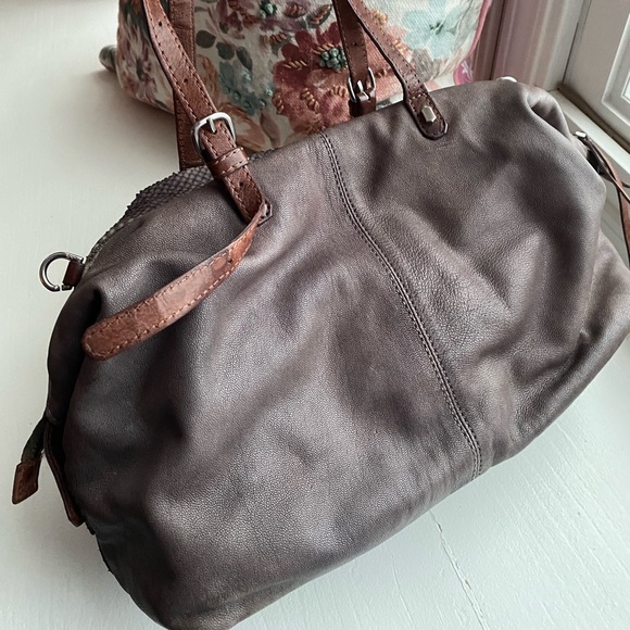Liebeskind Berlin gray, brown leather handbag. Excellent used condition - Picture 2 of 8